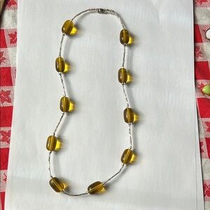 Vintage Art Deco Glass Beaded Necklace